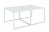 Konferenční stolek LOSETA II, bílá/černý bílý kov