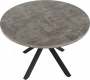 Kulatý jídelní stůl MEDOR, beton/černý kov