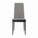 Jídelní židle ENRA, světle šedá/černá