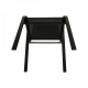 Stohovatelná zahradní židle ALDERA, tmavě šedá/černý kov