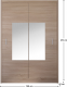 Skříň s posuvnými dveřmi, dub sonoma, 150x215, MADRYT