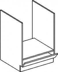 Spodní kuchyňská skříňka PREMIUM DK60 pro vestavnou troubu, hruška