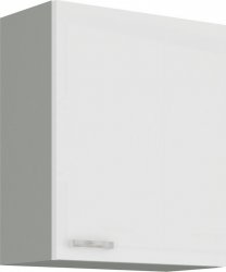 Kuchyňská skříňka Bolzano 60-G-72-1F-bílý lesk/šedá