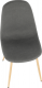 Jídelní židle LEGA, tmavě šedá látka/buk