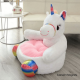 Dětský sedací vak BUFEL jednorožec, bílá/ružová/mix barev