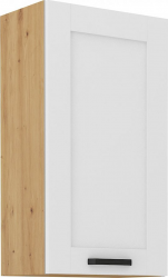 Horní skříňka, bílá/dub artisan, LULA 50 G-90 1F
