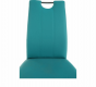 Jídelní židle OLIVA NEW, petrolejová ekokůže/chrom