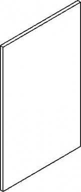 Dvířka na myčku PALMYRA 45 s panelem, bílá mat
