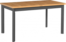 MAXMILIÁN 5P (MAX 5P) - jídelní stůl rozkládací - DUB GRANDSON / sokl+ nohy GRAFIT - kolekce "DRE" (K150-Z)