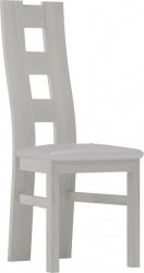 Dřevěná jídelní židle TADEÁŠ bílá/Victoria 20