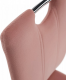 Jídelní židle OLIVA NEW, růžová Velvet látka/chrom