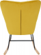 Designové houpací křeslo KEMARO, žlutá