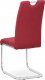Pohupovací jídelní židle DCL-404 RED2, červená látka/chrom