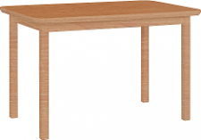 MAXMILIÁN 4 (MAX 4) - jídelní stůl rozkládací  - dubová Dýha moření olše - kolekce "DRE" (K150-E)