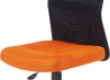 Dětská židle KA-2325 ORA, oranžová mesh, síťovina černá/černý plast