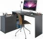 Rohový psací PC stůl TERINO univerzální, grafit