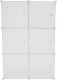 Modulární multifunkční skříň ZERUS, bílá/vzor
