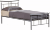 Kovová postel DORADO 90c200, stříbrný kov