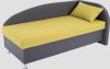 Čalouněná postel AVA NAVI, s úložným prostorem, 120x200, pravá, MONOLITH 97