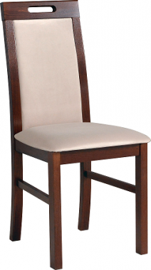 NIEL 9 - jídelní židle (NILO 9) Ořech/ látka 26B (pův.25X) béžová - (NILO 9) Nosnost 120kg, kolekce "DRE" (K150-E)***
