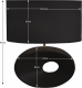 Keramická stolní lampa, černá, QENNY TYP 10