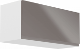 Horní kuchyňská skříňka AURORA G80K výklopná, bílá/šedá lesk