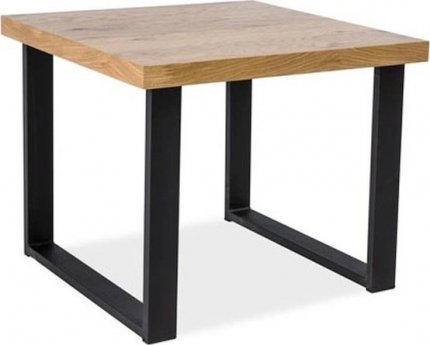 Konferenční stolek UMBERTO C dub masiv/černý kov