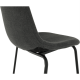 Barová židle MARIOLA NEW tmavě šedá/černý kov