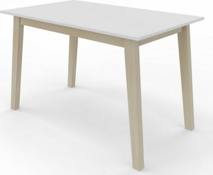 Jídelní stůl CARLOS 120x80, buk/bílá