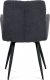 Jídelní židle HC-225 GREY2, šedá látka, kov černý mat
