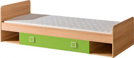 MIKI M13 postel se zásuvkou zelená