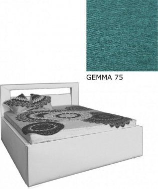 Čalouněná postel AVA LERYN 160x200, s úložným prostorem, GEMMA 75
