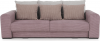 Rozkládací pohovka GILENA BIG SOFA s úložným prostorem, fialová/starorůžová/béžová