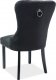 Designová jídelní židle AUGUST, VELVET šedá/černá