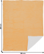 Oboustranná beránková deka, béžová/tečky, 150x200cm, ARDLE TYP 2