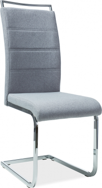 H 441 - jídelní židle látka Šedá č.97/ nohy chrom (H441SZM) (S) (K150-E)