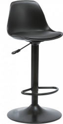 Barová židle DOBBY, plast/kov, černá