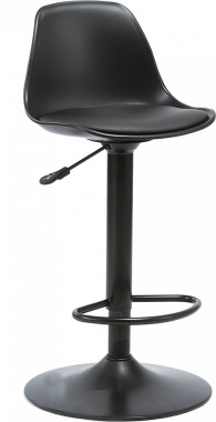 Barová židle DOBBY, plast/kov, černá