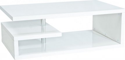 TIERRA - KONFERENČNÍ STOLEK - bílý lesk 100 x 60 x 42 (S)(TIERRAB100) (K150)