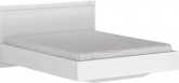 Manželská postel LINDY 160x200, bílý lesk