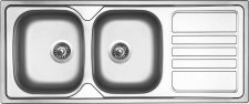 Sinks OKIO 1200 DUO V 0,6mm leštěný - RDOKL12050026V