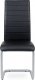 Pohupovací jídelní židle DCL-102 BK, ekokůže černá/šedý lak
