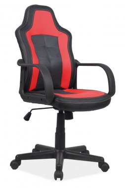 Kancelářská židle CRUZ černá/červená