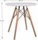 Jídelní stůl, dřevo + MDF, bílá, GAMIN 60