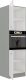 Kuchyňská skříň Bolzano 60 DP 210 2F bílý lesk/šedá