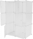 Modulární multifunkční skříň ZERUS, bílá/vzor