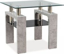 LISA "D" (LISA DTBT) konferenční stolek beton 60x60x55 (S) (K150-Z)