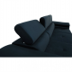 Rohová sedací souprava AMARETA, rozkládací s úložným prostorem, levá, modrá