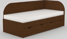 Dětská postel REA GARY 90x200 s úložným prostorem, pravá, WENGE