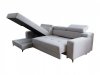 Rohová sedací souprava Darina Premium s úložným prostorem a elektrickým rozkladem, levá, tmavě šedá Massimo 413